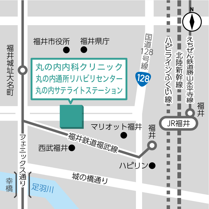 福井駅前周辺